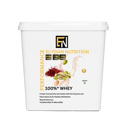 Elysian Nutrition 100% Whey Kesar Pista 4 Kg