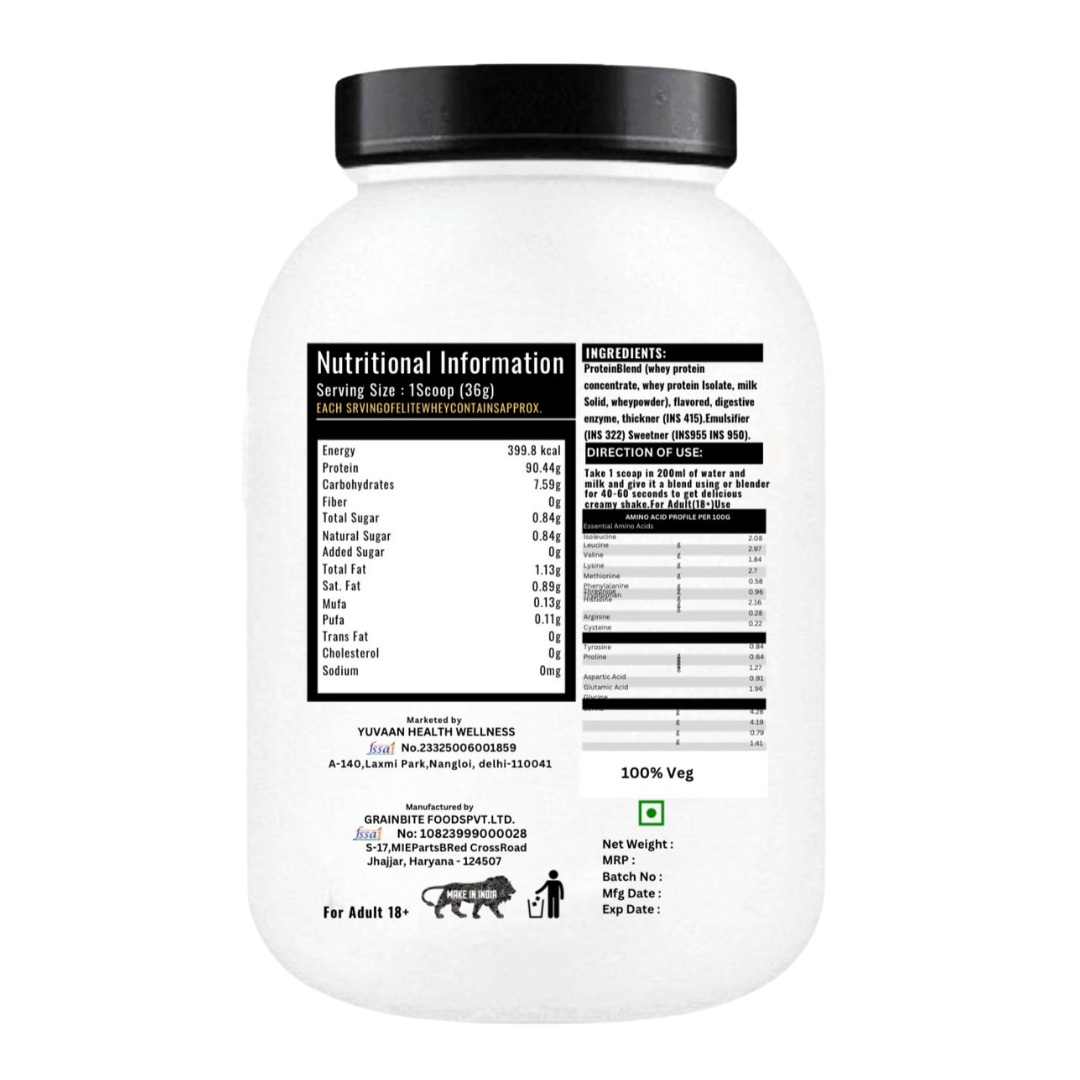 Elysian Nutrition Whey Pro Protein Kesar Pista 1 Kg