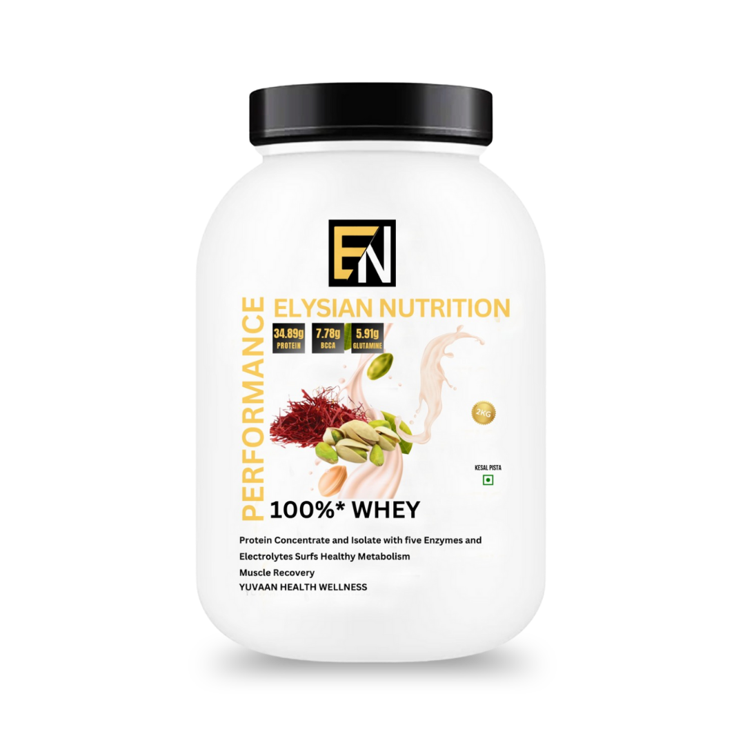Elysian Nutrition 100% Whey Kesar Pista 2 Kg