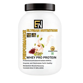 Elysian Nutrition Whey Pro Protein Kesar Pista 2 Kg